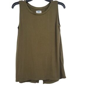 Old Navy Women's Open Back Swing Overlap Back Top S/P Boho Chic Minimalist Y2K‎